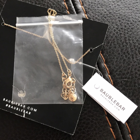 Baublebar Diamond Pendant Dainty Necklace, NWT - Picture 4 of 4